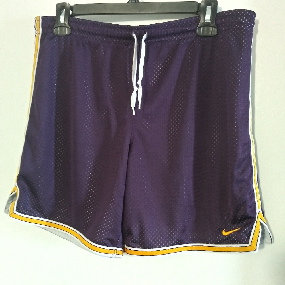 Nike Women's Purple Mesh Athletic Shorts || Size Small